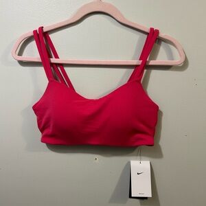 Nike Zenvy Women's Pink Sports Bra Medium NWT